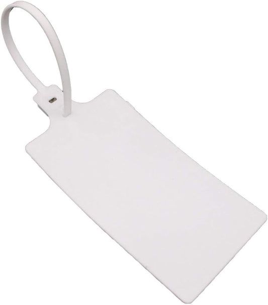 Plastic Seals Shipping Tags Logistics Use Big Sign Tie Large Label Tie, 255 mm Total Length, Package of 100 pcs (White)