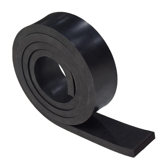 DOBTIM Rubber Strips 1/2(.500)" Thick X 2" Wide X 5'Long, Solid Rubber Rolls Use for Gaskets DIY Material, Supports, Sealing, Bumpers, Protection, Abrasion, Black