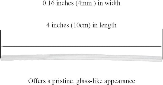 HAHIYO 300Pcs 4inches Cear Metal Twist Ties Bread Candy Coffee Bag Ties Plant Garden Twist Ties for Cellophane Treat Bags Gift Wraping Bags Plastic Bags Halloween Party Cake Present Art Crafts