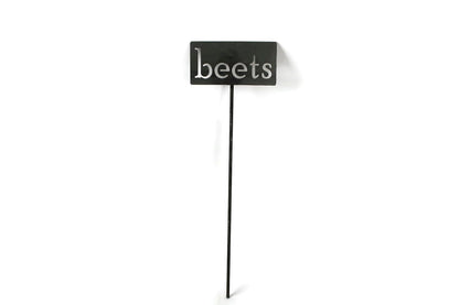 Classic Metal Garden Markers 19 Inches Tall (beets, Raw, Unfinished Steel (will rust with time))