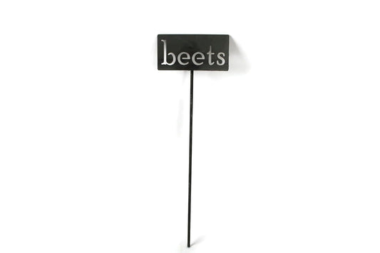 Classic Metal Garden Markers 19 Inches Tall (beets, Raw, Unfinished Steel (will rust with time))