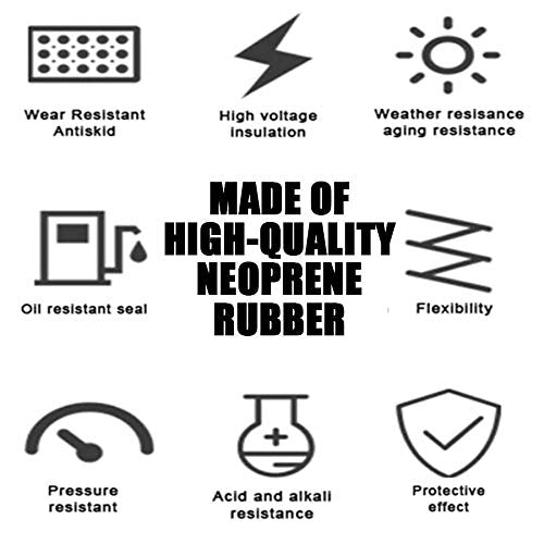 NABOWAN Solid Rubber Strips 1/8" (.125") Thick x 1" Wide x 120" Long, Thin Neoprene Rubber, Perfect for DIY Gasket Material, Sealing, Liner, Shield, Padding, Mat