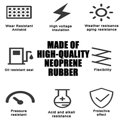 NABOWAN Solid Rubber Strips 1/8" (.125") Thick x 1" Wide x 120" Long, Thin Neoprene Rubber, Perfect for DIY Gasket Material, Sealing, Liner, Shield, Padding, Mat