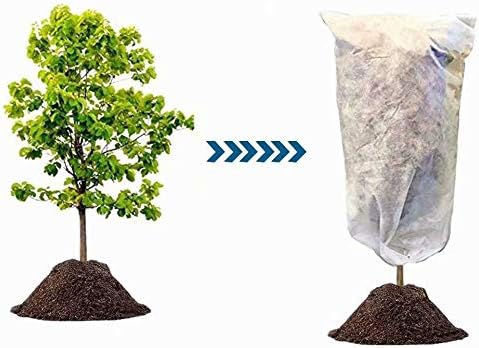 Agfabric Plant Covers Freeze Protection 0.95oz 24''x32'' Frost Cover for Garden Tree Protection Winter Tree Cover for Frost Proctection, 3 Pack
