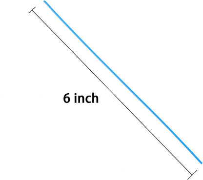 200 Pcs 6 inch Garden Twist Tie, Round Plastic Twist Ties for Plants, Vines and Wrapping Cords or Christmas Tree Gardening Plants Growth and Care, Office Home Cable Organization (Blue)