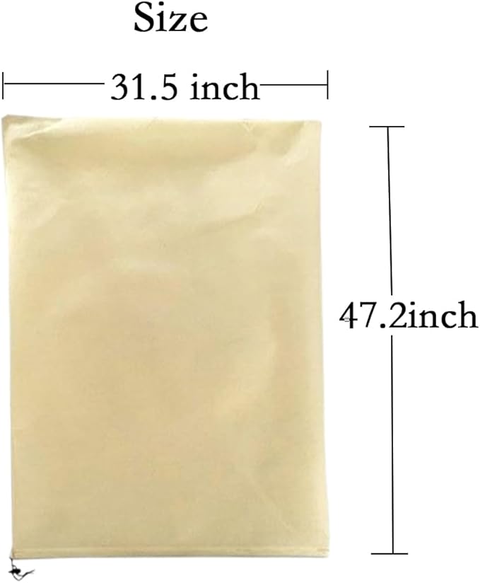 gardtree Thicker Plant Frost Protection Covers 31.5" x 47.2" 3 Packs, 2.4oz/yd² Winter Cold Weather Garden Tree Covers Freeze Protection Wrap with Zipper Drawstring for Fruit Tree Shrub Potted Plants