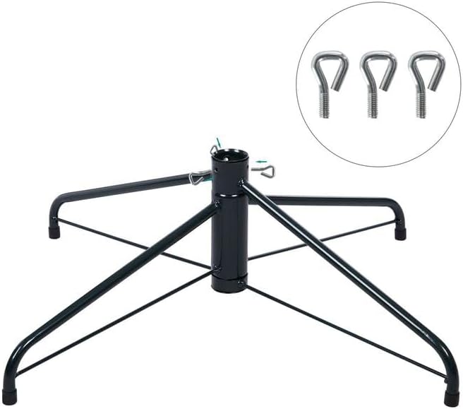 Naomi Home 6.5ft Christmas Tree with Lights, Realistic Spruce Xmas Tree Prelit with Foot Pedal, 1197 Branch Tips, 450 Warm Lights and Metal Stand, Aritificial Tree, Árbol De Navidad