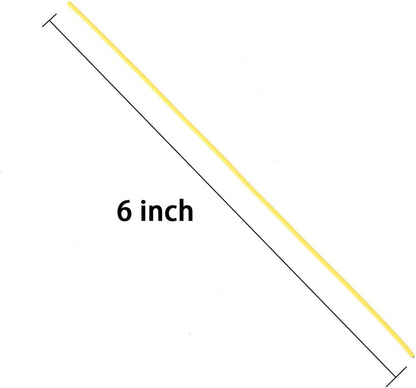 200 Pcs 6 inch Garden Twist Tie, Round Plastic Twist Ties for Plants, Vines and Wrapping Cords or Christmas Tree Gardening Plants Growth and Care, Office Home Cable Organization (Yellow)