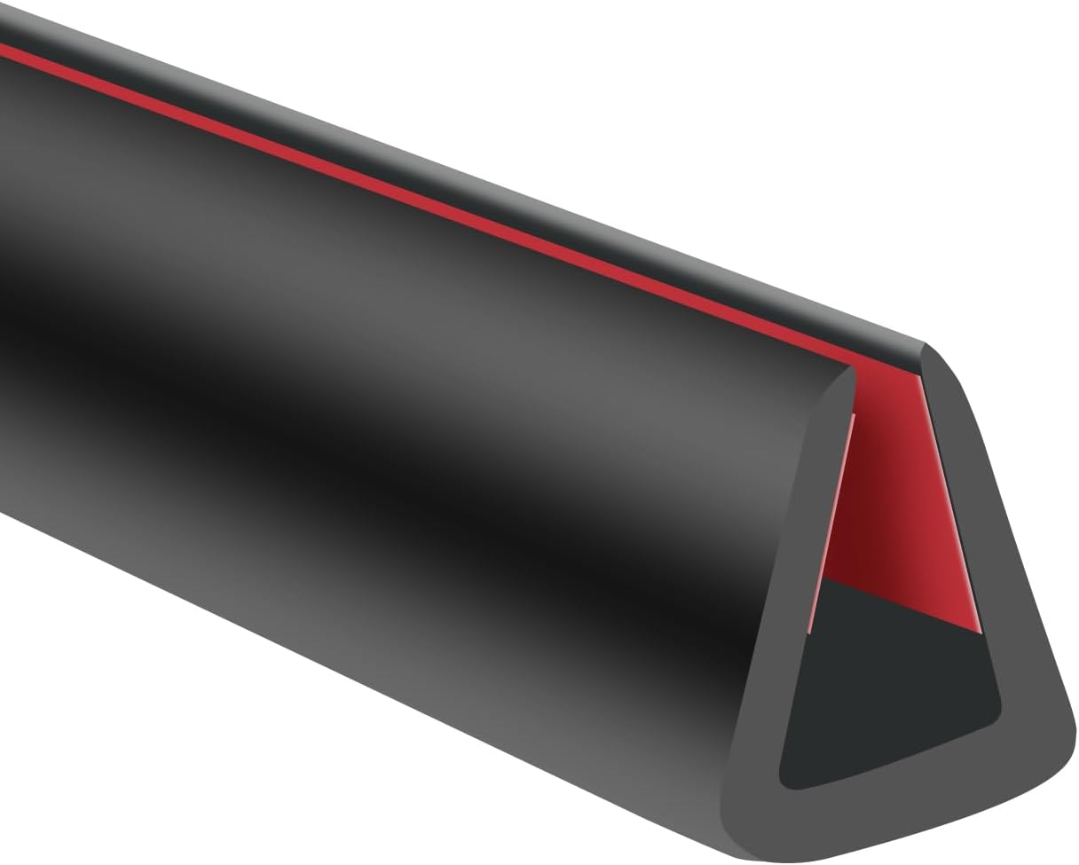 Rubber Edge Trim, 5/16" Self Adhesive Flexible U Channel Edge Protecter for Sheet Metal, Glass, Flexiglass and Plywood, Fit for 9/32"-11/32" Width Edge, Black Color, 20Ft, EPDM Material