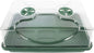 EarlyGrow 70738 Medium Domed Propagator, 15" x 9" x 7", Black/Dark Green
