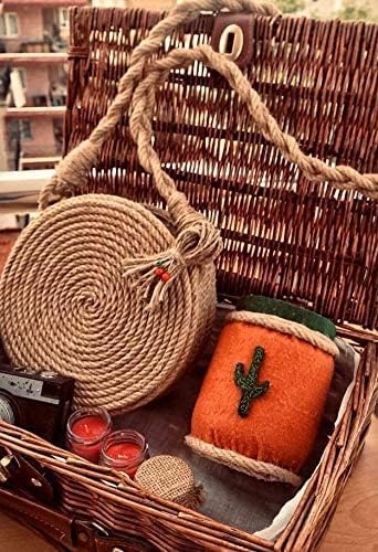 Premium Quality Natural Jute Rope 6MM (1/4 Inch 60 FT), Smell Free, Crafts, Cat Scratching, Home Decor, Biodegradable, Hemp Sisal Manila, Crafts, Decoration, Camping, PET Friendly - Handmade DIY