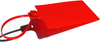 Plastic Seals Shipping Tags Logistics Use Big Sign Tie Large Label Tie, 255 mm Total Length, Package of 100pcs (Red)