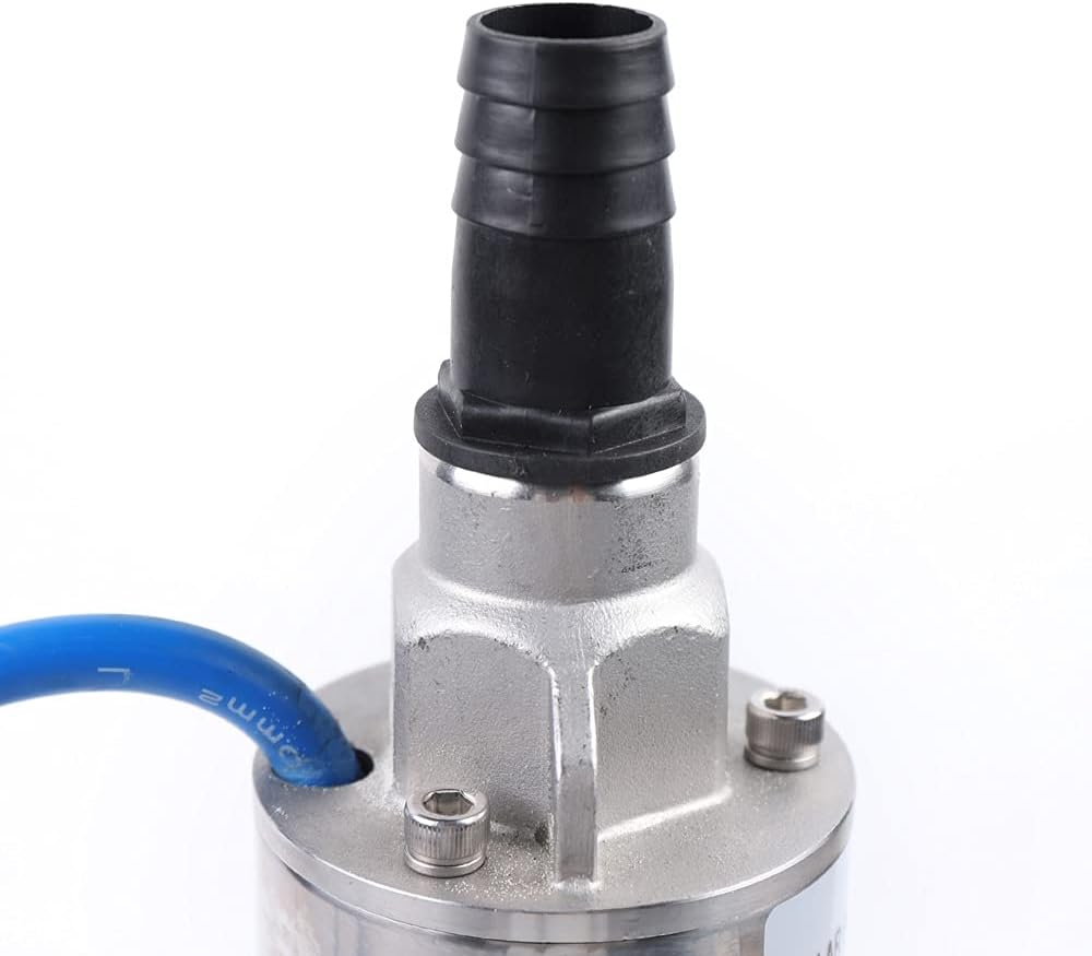 Deep Well Submersible Pump, 500W DC 48V Solar Water Pump 3Inch Stainless Steel Submersible Well Pump, Maximum Head 357.61 for Farm Ranch Irrigation