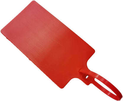 Plastic Seals Shipping Tags Logistics Use Big Sign Tie Large Label Tie, 255 mm Total Length, Package of 100pcs (Red)