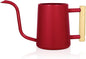Watering Can Indoor Plants, 35 oz/1000 ml Metal Stainless Steel Watering Can Pot with Long Spout for Indoor House Plants Bonsai Outdoor Garden Flower Decorative (Red)
