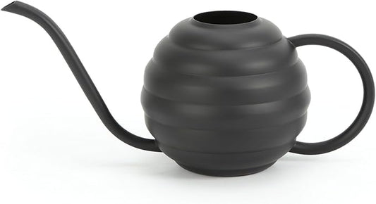 Plant Watering Bottle, 400ml/14oz, Retro Style Watering Can, Matte, Frosted (Black)