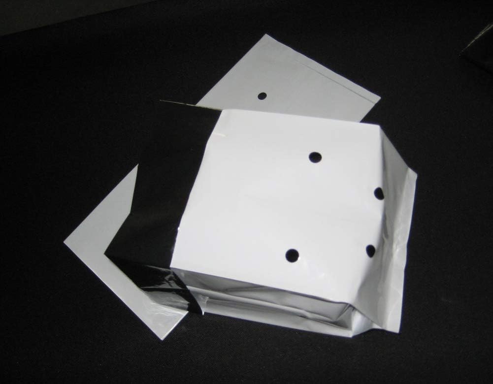 HORTIPOTS 3 Gallon Grow Bags Made of Black White Poly Film (50 Pieces per Pack)