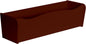 Flower Box 24"" x 6"" x 5"" Redwood Polyethlene for Window Sills, Sheds, and Playhouses, 1 PK (FB24R-BX1)