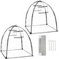 Plant Covers Freeze Protection, Outdoor Garden Frost Cover, Plant Covers from Animals, garden cloches for plants, Reusable Shrub Small Greenhouse, Potted Fruit Pest Protector Large(Transparent,2-Pack)