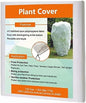 Agfabric Plant Covers Freeze Protection 72"x72"x12" 0.9oz Freeze Cloths for Plants,Plant Frost Protection Covers Drawstring Bags Shrub Jacket,White