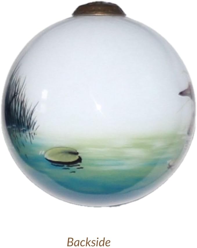 Loon Christmas Ornament – Hand-Painted Glass Loon Ornament for Christmas Tree – Wildlife Holiday Ornament with Common Loon Design – Nature Ornament for Bird Lovers