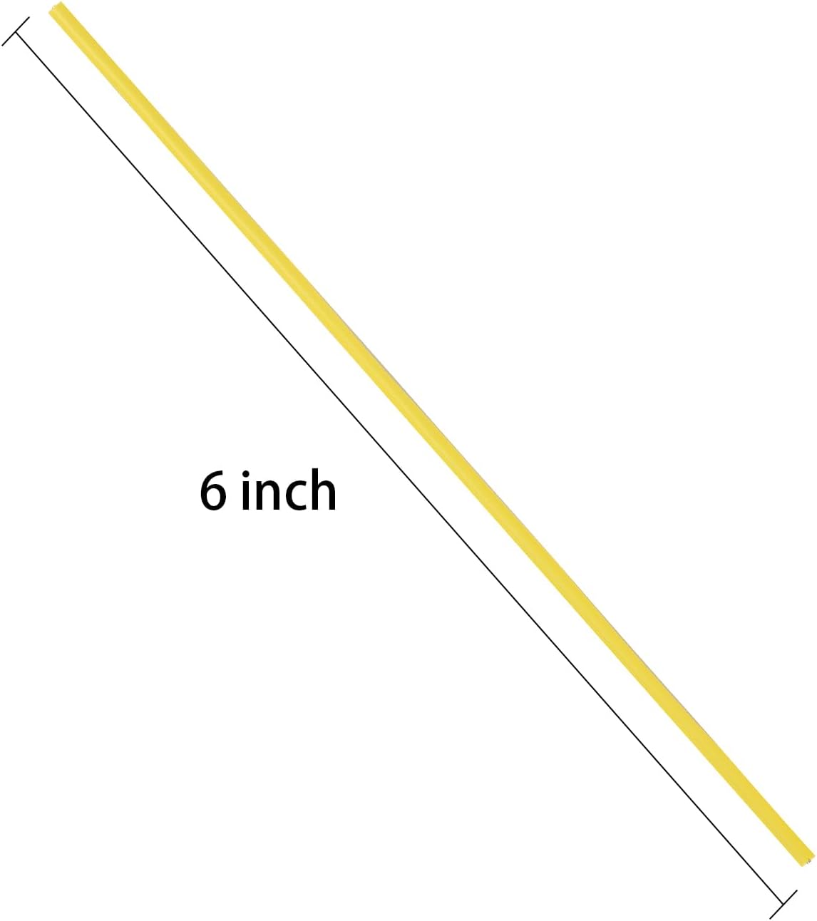 300 Pcs 6 inch Yellow Plastic Twist Ties, Cable Ties, for Bags, Gardening Tools