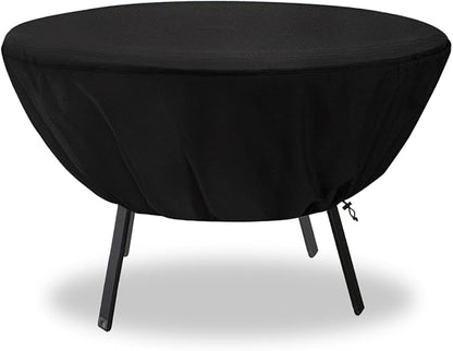 Round Patio Table Cover,Suitable for 48 Inch Diameter Patio Round Table,Waterproof Heavy Duty Round Outdoor Coffee Table Cover,Black