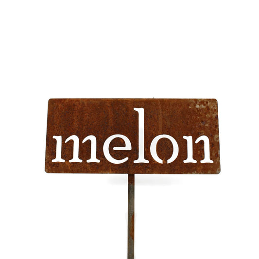 Classic Metal Garden Markers 19 Inches Tall (melon, Naturally Rusted)