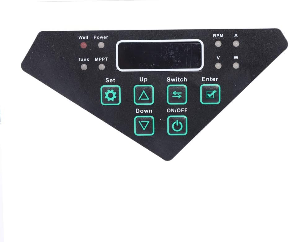 Deep Well Submersible Pump, 400W DC 48V Solar Water Pump 3Inch Stainless Steel Submersible Well Pump, Maximum Head 154.2ft for Farm Ranch Irrigation