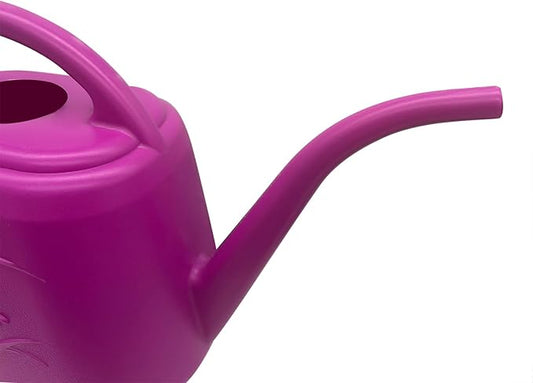Plant Watering Can - 1 Gallon - Rose Red - with Long Spout for Indoor and Outdoor Home Plant Garden