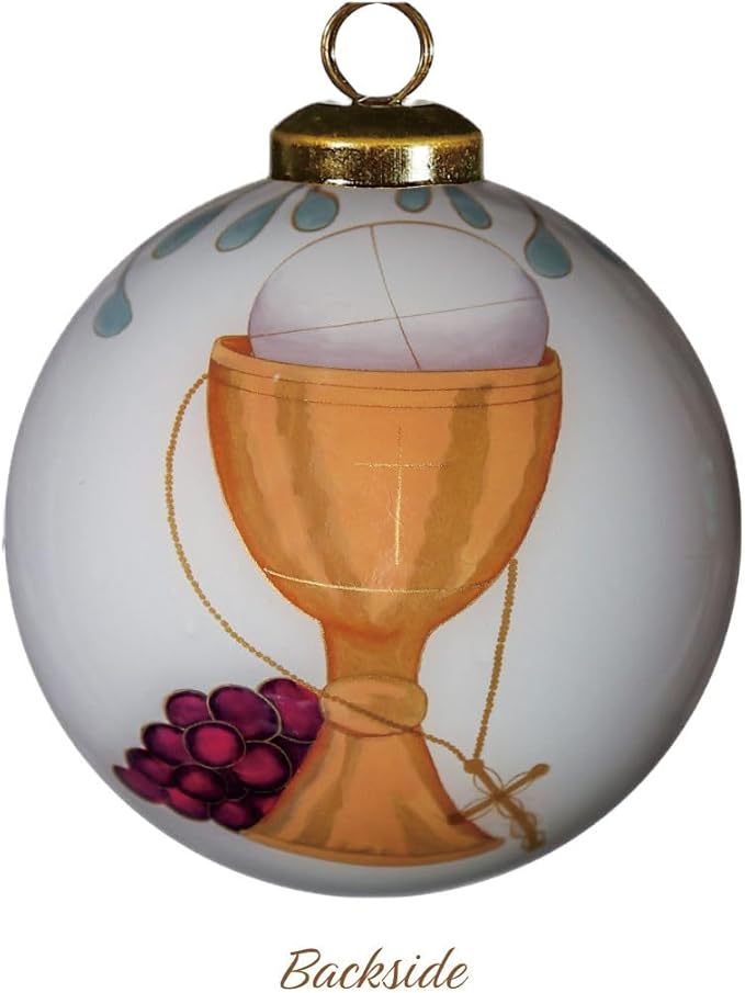 Blessing First Holy Communion Ornament, 1st Communion Gift for Granddaughter Grandson, Baptism Gifts for Girl Boys Adult, 1st Holy Communion Favors and Keepsake, Ornament for Christening Baby Shower