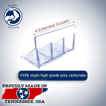 20 Pack Jumbo Snow Guards for Metal Roofs – Clear Polycarbonate with Perfect Seal Gaskets & Screws – Heavy-Duty Roof Snow Stops Prevent Sliding Snow & Ice | Made in USA