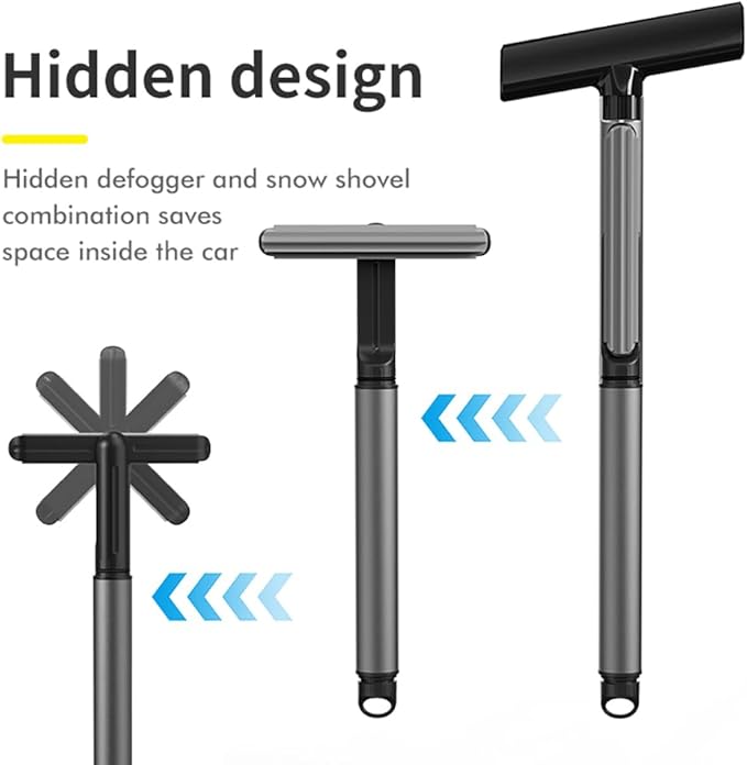 Ice Scraper with Detachable Window Squeegee for Cars Windshield Suit for Snow Rainy Foggy Weather