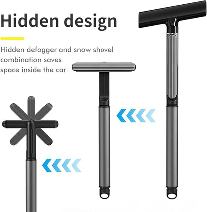 Ice Scraper with Detachable Window Squeegee for Cars Windshield Suit for Snow Rainy Foggy Weather