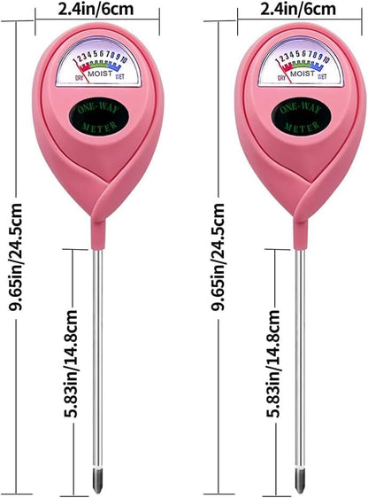 Soil Moisture Meter, Garden Plant Water Meter, Plants Moisture Meter, Lawn Soil Tester, Soil Water Gauge for Potted Plants, Plant Moisture Monitor No Battery Required Free Plant Watering Guide (2)