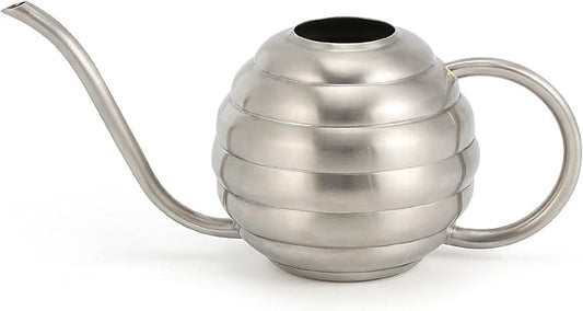 Plant Watering Bottle, 400ml/14oz, Retro Style Watering Can, Matte, Frosted (Silver)
