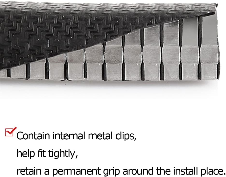 Rubber Edge Trim Black 26Feet, Fits 1/8” Edge, Flexible U Shape Seal Strip for Sharp/Rough Surfaces, Cars, Trucks, Boats