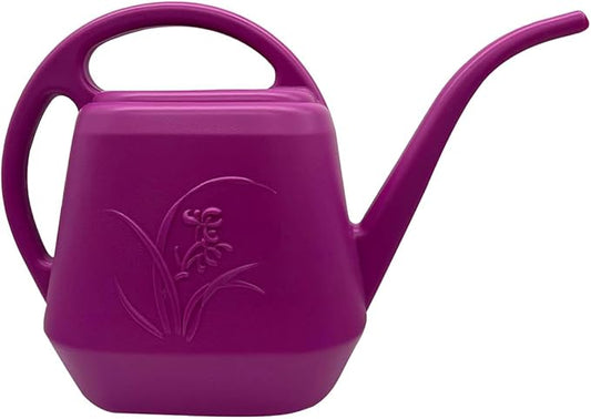 Plant Watering Can - 1 Gallon - Rose Red - with Long Spout for Indoor and Outdoor Home Plant Garden