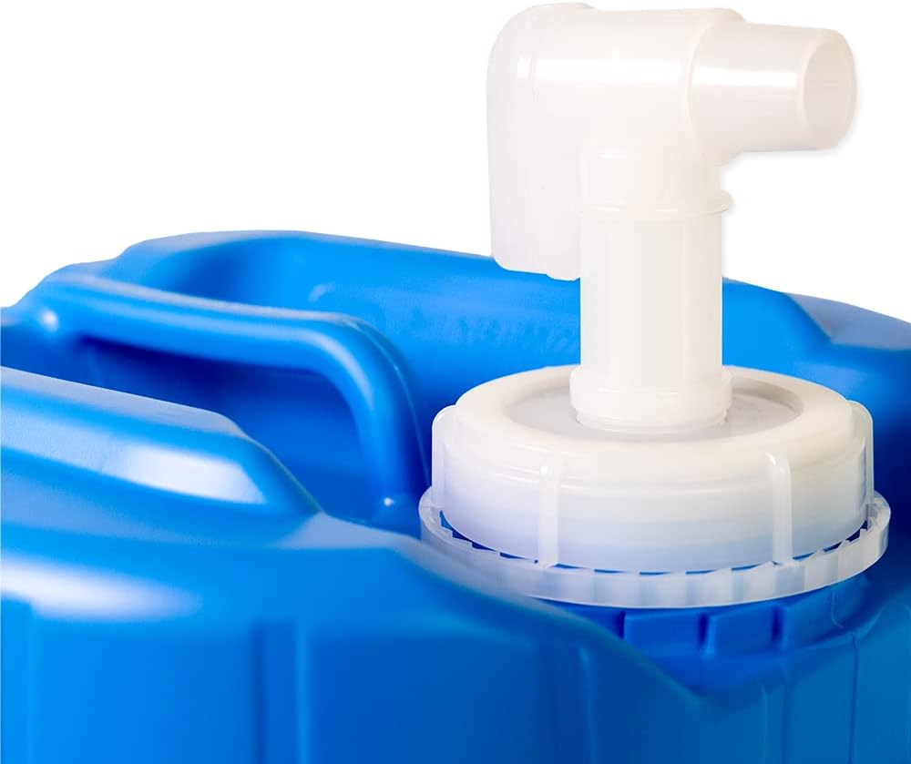 5 Gallon Stackable Water Containers (18-Pack) | 100% Food Grade, BPA-Free | Durable Indoor Outdoor Storage Large Water Jug | Camping Accessories, Survival Gear, Prepper Supplies