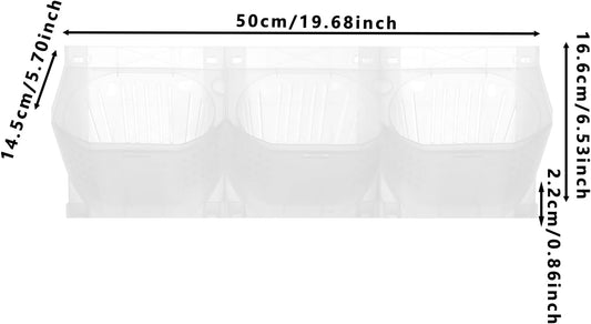 Wall Planter with 36 Pots, Vertical Garden Wall-Mounted Indoor & Outdoor Flower Pot Holder for Herbs, Vegetables, Succulents, Plastic Planter with Drainage Holes (White)