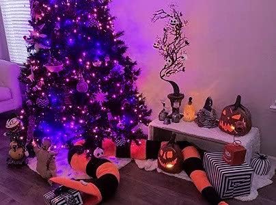 Connectable Purple String Lights, 2pack 164ft 400Led 13 Modes String Lights Plug in, Twinkle Light with Timer Indoor/Outdoor for Tree Party Halloween Decorations