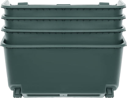 20 Pack Self Watering Wall Mounted Planter, Indoor and Outdoor Vertical Planter Wall Mounted Planter for Patio Outdoor Decor with Drainage Holes, Vertical Garden Planters for Indoor Plants- Army Green