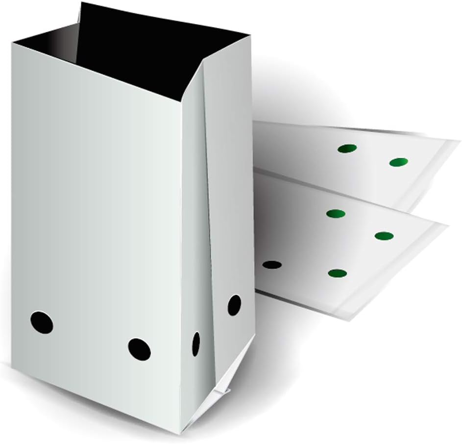 HORTIPOTS 0.5 Gal Black and White Plastic Grow Bags 1/2 Gallon (Pack of 100)