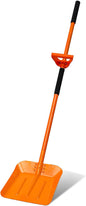Snow Shovel for Driveway 69 Inch Heavy Duty Snow Removal with Ergonomic Labor-Saving Tool Handle Portable Snow Shovel Large Capacity Shovel for Garden Car Farm Sidewalk, Orange