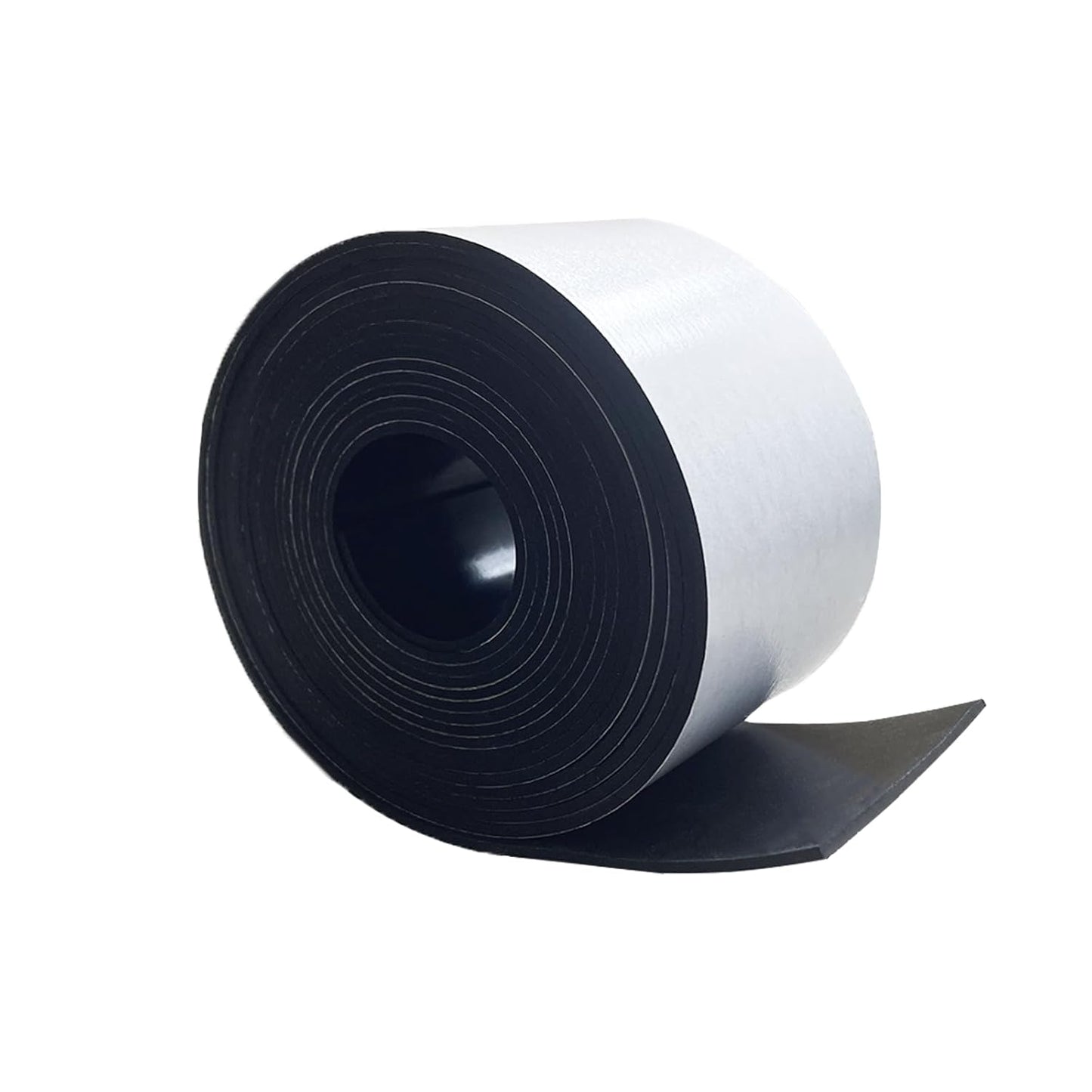 Solid Rubber Sheet with Adhesive 1/16 (.062)" Thick X 2" Wide X 10'Long, Solid Rubber Strips Rolls Self Adhesive for Gasket, Protection (2" X10'X1/16)