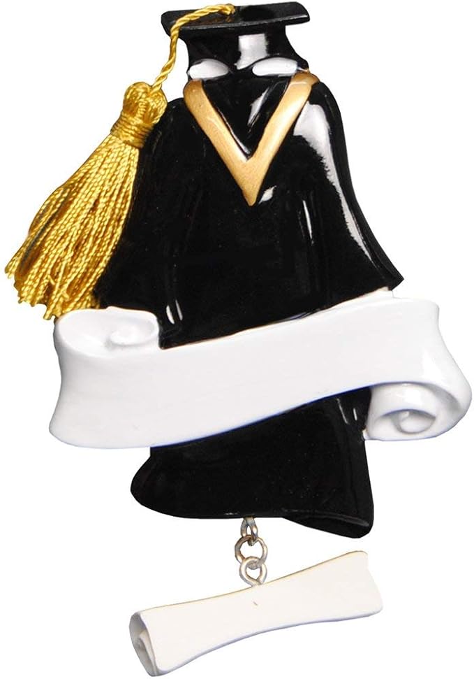 2025 Personalized Ornament Grad Gown Christmas Tree Ornament-Artisanal Customized Decoration-Free Personalization