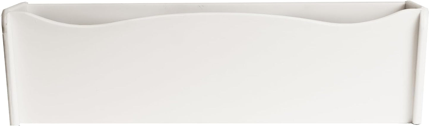 Flower Box 18" x 6" x 5" Gray Polyethlene for Window Sills, Sheds, and Playhouses, 1 PK (FB18GY-BX1)