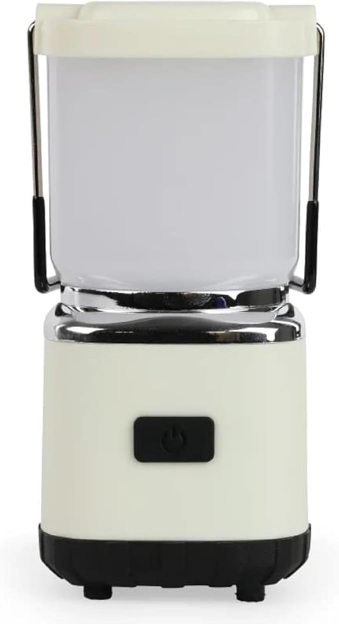 LUXPRO LP189 Mini Lantern - USB-C Rechargeable Camping Light - with 4 Color Modes - Dimmable LED Portable Lantern for Hiking & Emergency - Handy Compact Design (Beige, 1-Pack)