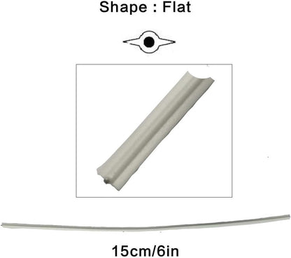 Plastic White Twist Ties 6 inch, Reusable Cable Ties,Long Garbage Bag Twist Ties, Trash Bag Coated Ties, Twisty Ties for Organizing, Plant Hollding, Office, Christmas Tree (500 Pcs)