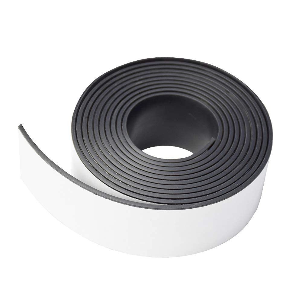 DOBTIM Adhesive Neoprene Solid Rubber Strips 1/8 (.125)" Thick X 2" Wide X 10'Long, Self Stick Rubber Sheet Non-Slip Insulation Pads Strip Roll